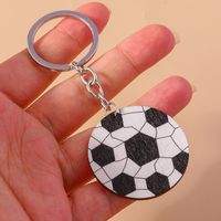 Des Sports Football Bois Alliage De Zinc Pendentif De Sac Porte-clés main image 5