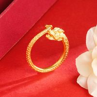 1 Piece Chinoiserie Bow Knot Copper Plating Open Ring sku image 5