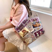 Women's Fashion Animal Canvas Shopping Bags sku image 53