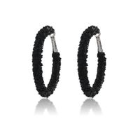 1 Pair IG Style Simple Style Circle Sequins Plastic Iron Earrings sku image 6
