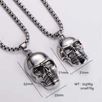Classic Style Skull 304 Stainless Steel Men's Pendant Necklace main image 1