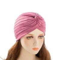 Women's Basic Solid Color Eaveless Beanie Hat sku image 14