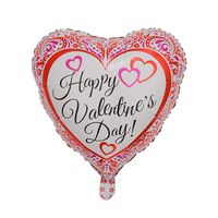 Valentine's Day Letter Heart Shape Aluminum Film Date Balloons 1 Piece sku image 9