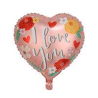 Valentine's Day Letter Heart Shape Aluminum Film Date Balloons 1 Piece sku image 12