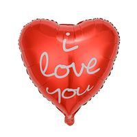 Valentine's Day Letter Heart Shape Aluminum Film Date Balloons 1 Piece sku image 10