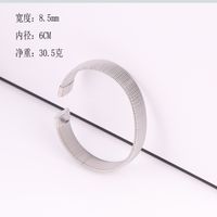 Casual Simple Style Solid Color Stainless Steel Plating Bangle sku image 13