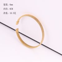 Casual Simple Style Solid Color Stainless Steel Plating Bangle sku image 12