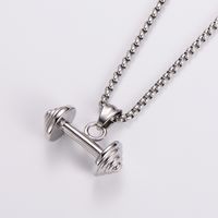 304 Stainless Steel 18K Gold Plated Hip-Hop Plating Barbell main image 5