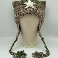 Women's Simple Style Star Cat Handmade Eaveless Wool Cap sku image 29
