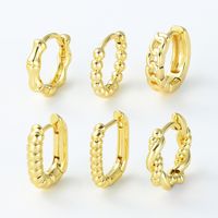 1 Piece Classic Style Geometric Plating Brass 18k Gold Plated Silver Plated Earrings main image 1