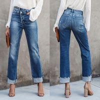 Women's Daily Casual Solid Color Full Length Jeans main image 1