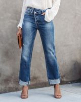 Women's Daily Casual Solid Color Full Length Jeans sku image 3