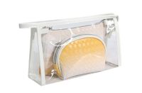 Women's Small Pvc Gradient Color Basic Square Zipper Cosmetic Bag Bag Sets Wash Bag sku image 1