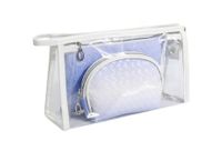 Women's Small Pvc Gradient Color Basic Square Zipper Cosmetic Bag Bag Sets Wash Bag sku image 2