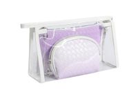 Frau Klein Pvc Farbverlauf Basic Quadrat Reißverschluss Kosmetiktasche Taschen-sets Wäschesack sku image 3
