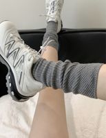 Unisex Simple Style Solid Color Cotton Crew Socks A Pair sku image 3