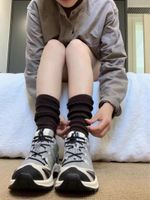 Unisex Simple Style Solid Color Cotton Crew Socks A Pair main image 6