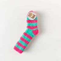 Women's Sweet Stripe Polyester Jacquard Crew Socks A Pair sku image 1