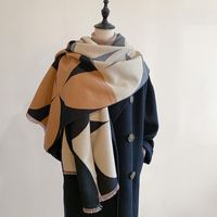 Women's Simple Style Classic Style Color Block Imitation Cashmere Printing Scarf main image 4