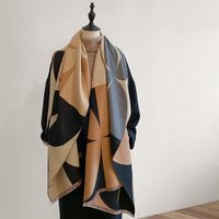 Women's Simple Style Classic Style Color Block Imitation Cashmere Printing Scarf main image 3