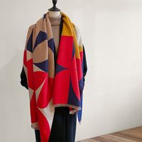Women's Simple Style Classic Style Color Block Imitation Cashmere Printing Scarf main image 2