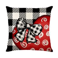 Casual Vacation Letter Heart Shape Linen Pillow Cases main image 4