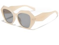 Retro Solid Color Pc Square Full Frame Men's Sunglasses sku image 5