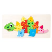 Wooden Children's Early Education Animal Transportation Cognitive Three-dimensional Puzzle Toy sku image 2