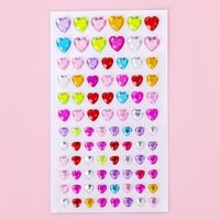 1 Piece Heart Shape School Mixed Materials Vintage Style Shiny Stickers sku image 7