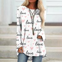 Women's T-shirt Long Sleeve T-shirts Classic Style Streetwear Heart Shape main image 4