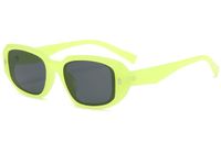 Lindo Color Sólido Ordenador Personal Cuadrado Fotograma Completo Gafas De Sol Hombre sku image 3
