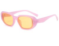 Lindo Color Sólido Ordenador Personal Cuadrado Fotograma Completo Gafas De Sol Hombre sku image 6