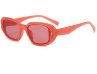 Lindo Color Sólido Ordenador Personal Cuadrado Fotograma Completo Gafas De Sol Hombre sku image 8
