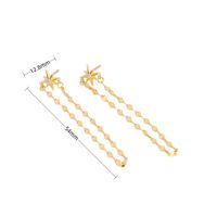 1 Pair Simple Style Star Plating Sterling Silver Gold Plated Drop Earrings main image 1