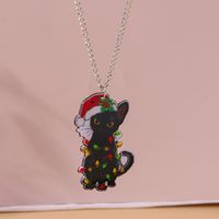 Mignon Chat Alliage De Zinc Femmes Pendentif main image 8