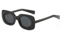 Retro Streetwear Solid Color Pc Oval Frame Full Frame Women's Sunglasses sku image 1