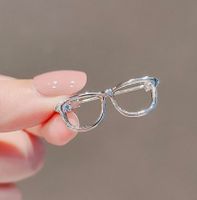 Simple Style Glasses Alloy Plating Hollow Out Unisex Brooches sku image 2
