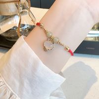 Fashion Animal Alloy Rope Inlay Artificial Gemstones Women's Bracelets 1 Piece sku image 34