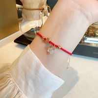 Fashion Animal Alloy Rope Inlay Artificial Gemstones Women's Bracelets 1 Piece sku image 36