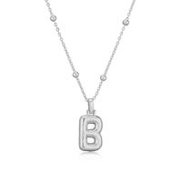 Simple Style Letter Copper Plating 18k Gold Plated Pendant Necklace main image 6