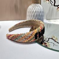 Women's Simple Style Letter Cloth Braid Hair Band sku image 3