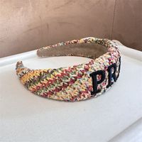 Women's Simple Style Letter Cloth Braid Hair Band sku image 4
