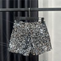 Women's Daily Streetwear Solid Color Shorts Sequins Casual Pants Flared Pants main image 2