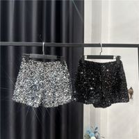Women's Daily Streetwear Solid Color Shorts Sequins Casual Pants Flared Pants main image 3