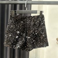 Women's Daily Streetwear Solid Color Shorts Sequins Casual Pants Flared Pants main image 4