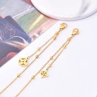 Fashion Heart Shape Titanium Steel Necklace Plating Stainless Steel Necklaces 1 Piece sku image 1