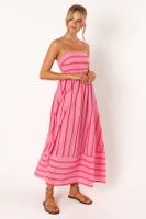 Women's Strap Dress Regular Dress Elegant Streetwear Strap Sleeveless Stripe Midi Dress Daily main image 3