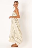 Women's Strap Dress Regular Dress Elegant Streetwear Strap Sleeveless Stripe Midi Dress Daily main image 5