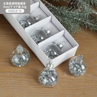 Christmas Simple Style Ball Glass Indoor Party Hanging Ornaments sku image 10
