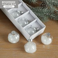 Christmas Simple Style Ball Glass Indoor Party Hanging Ornaments sku image 9